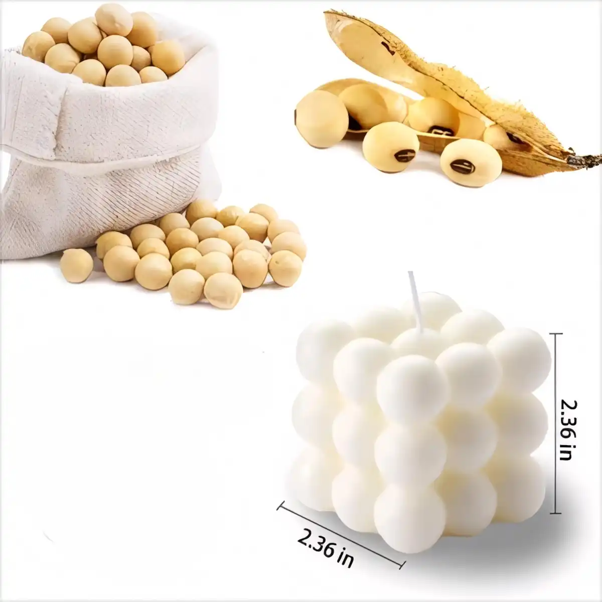 Scented Soy Wax Cube Candles product detail view