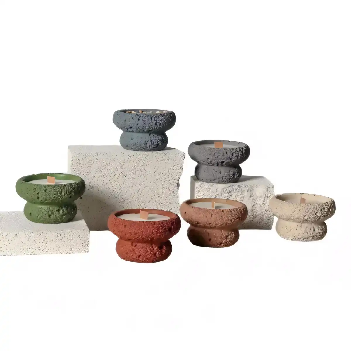 Eco Concrete Mushroom Candle