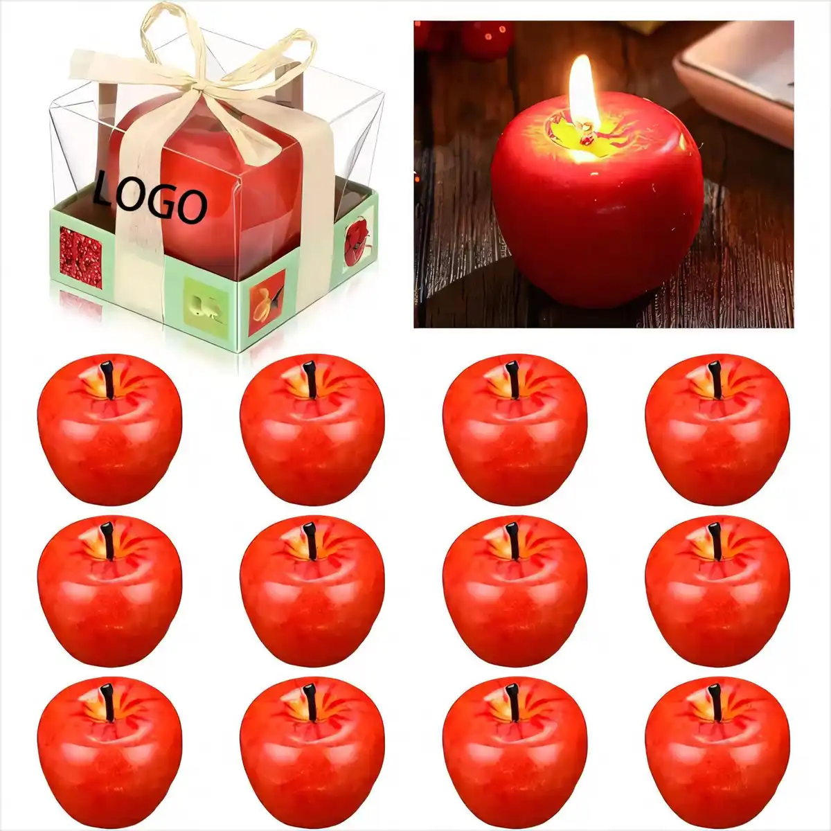 3D Apple Scented Candle Gift