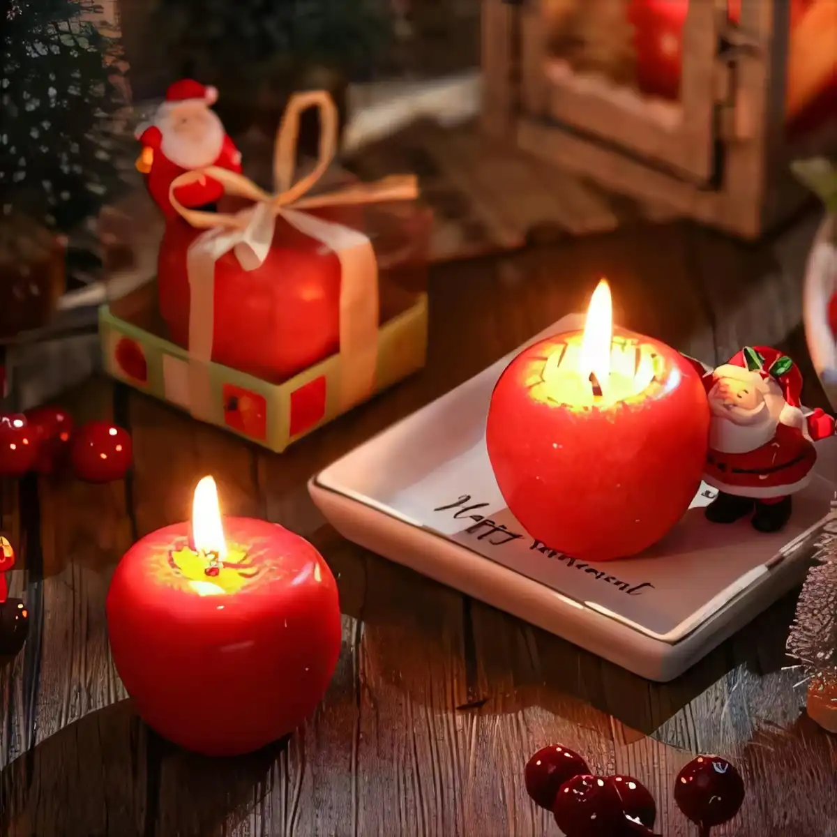 3D Apple Scented Candle Gift alternate product angle