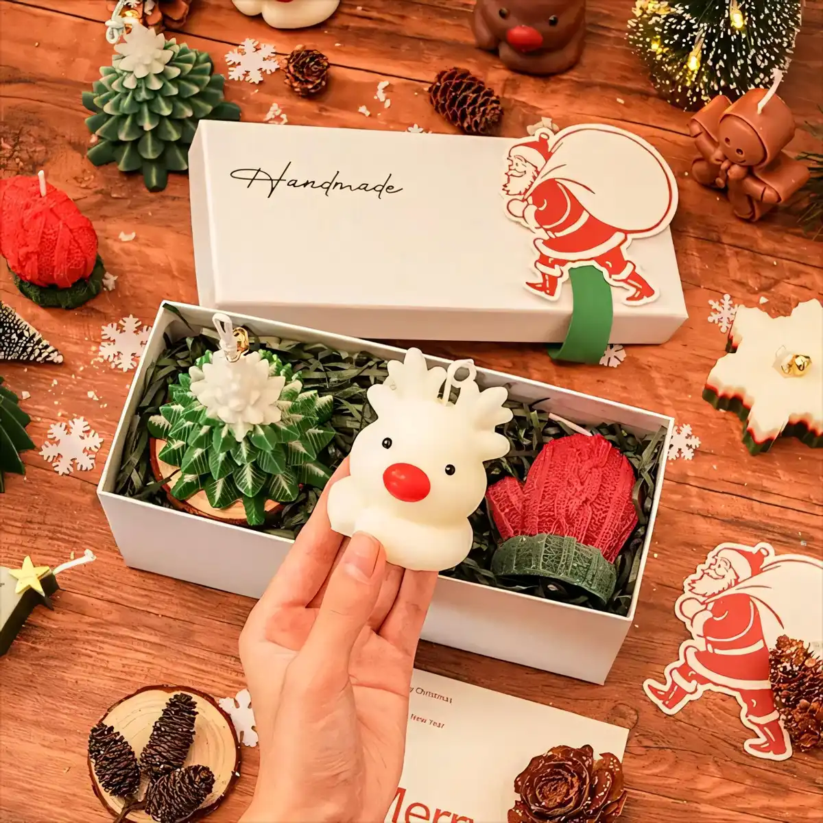 Festive Soy Wax Candle Trio