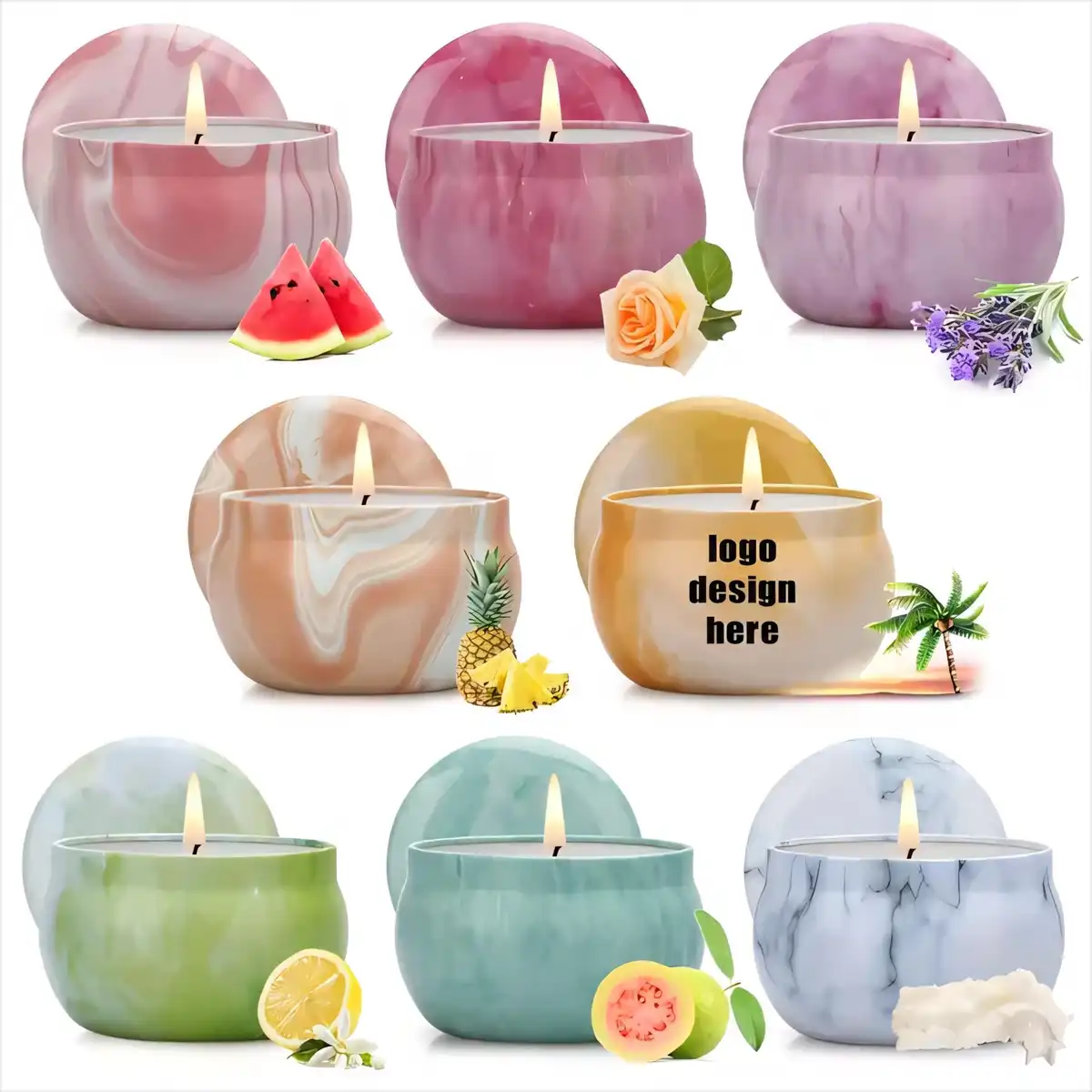 Eco Friendly Soy Wax Candle Tin