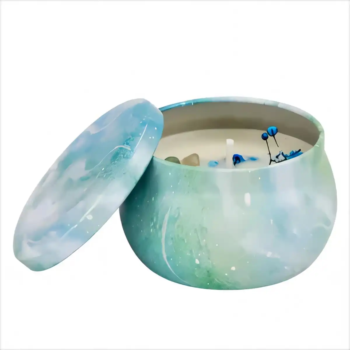 Eco Friendly Soy Wax Candle Tin product close-up