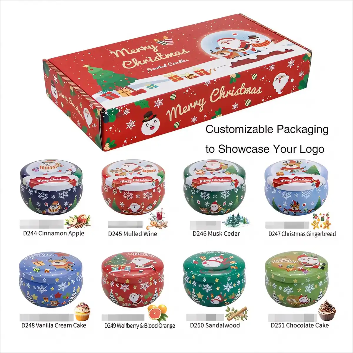 Holiday Scented Candle Gift Set