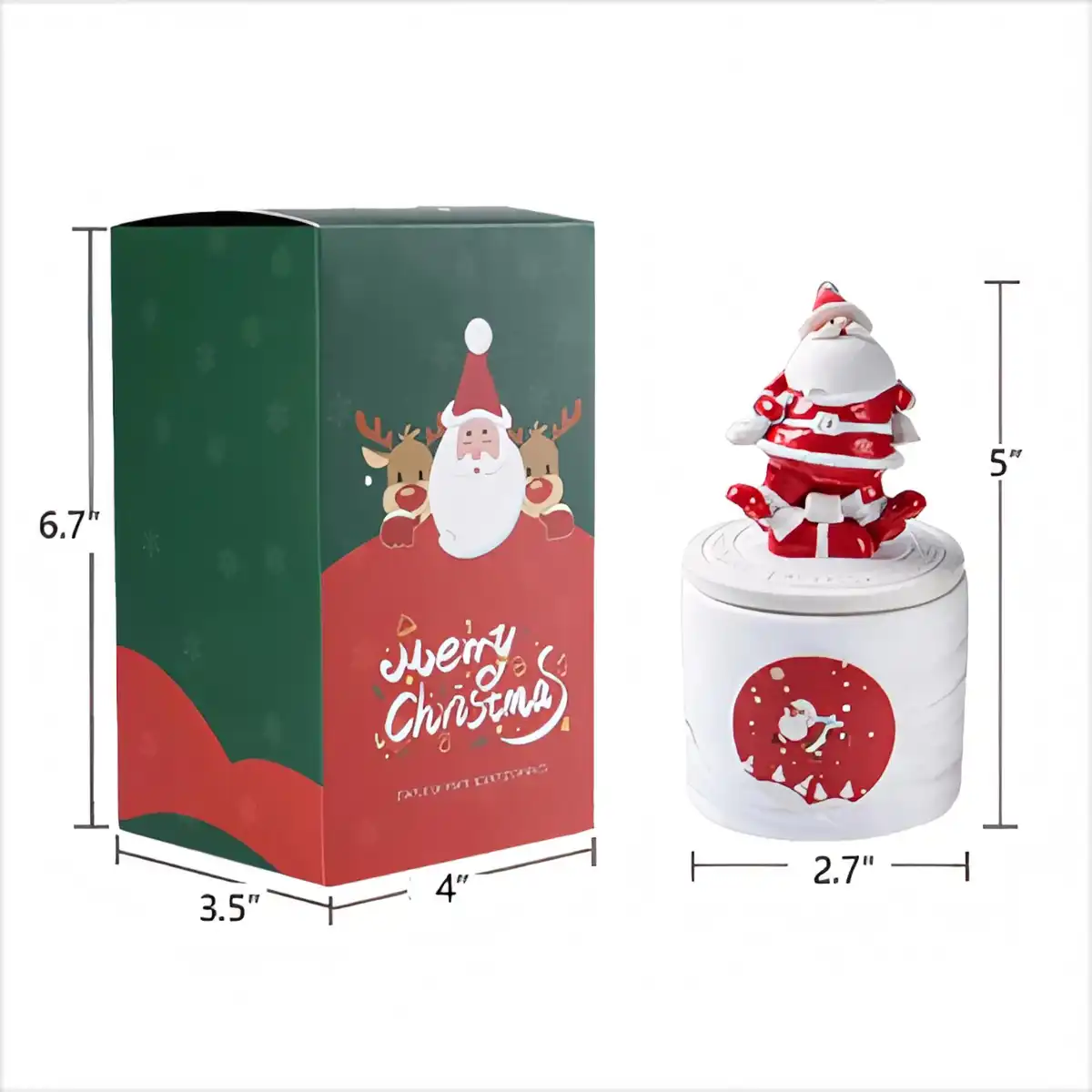 Festive Scented Candle Ornaments product detail view