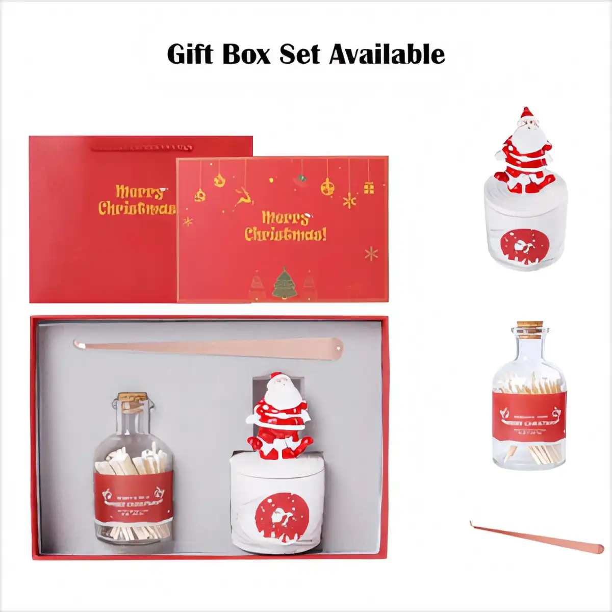 Festive Scented Candle Ornaments alternate product angle