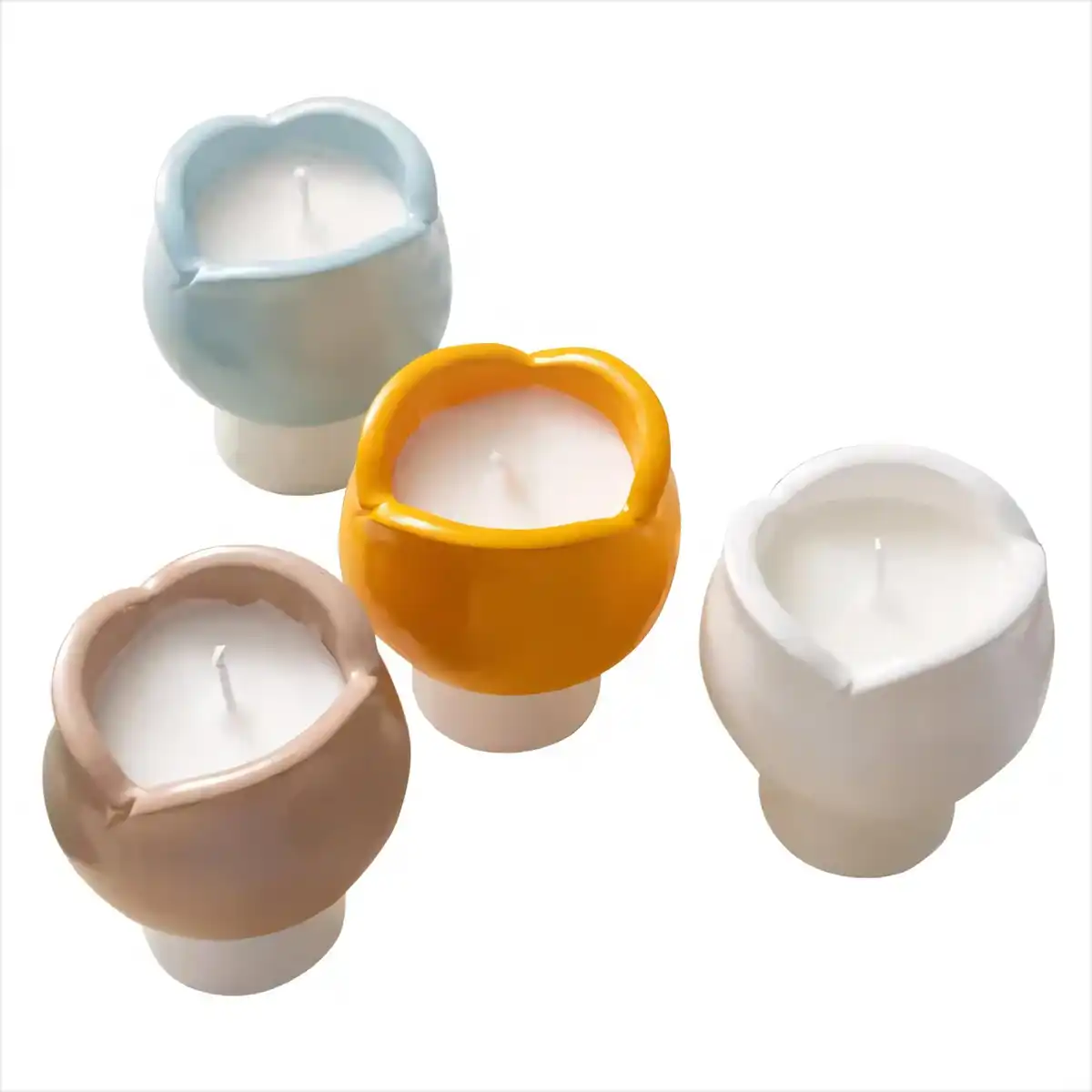 Tulip Soy Candle Ceramic Scented