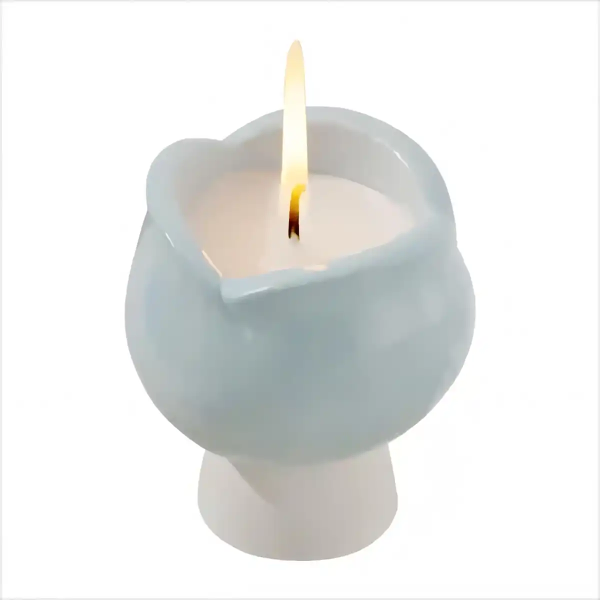 Tulip Soy Candle Ceramic Scented alternate product angle