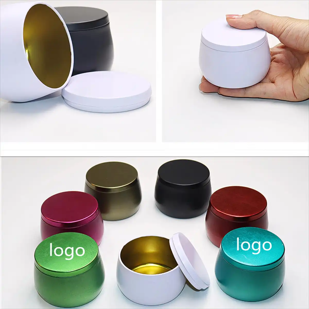 4oz Scented Candle Tins with Lids