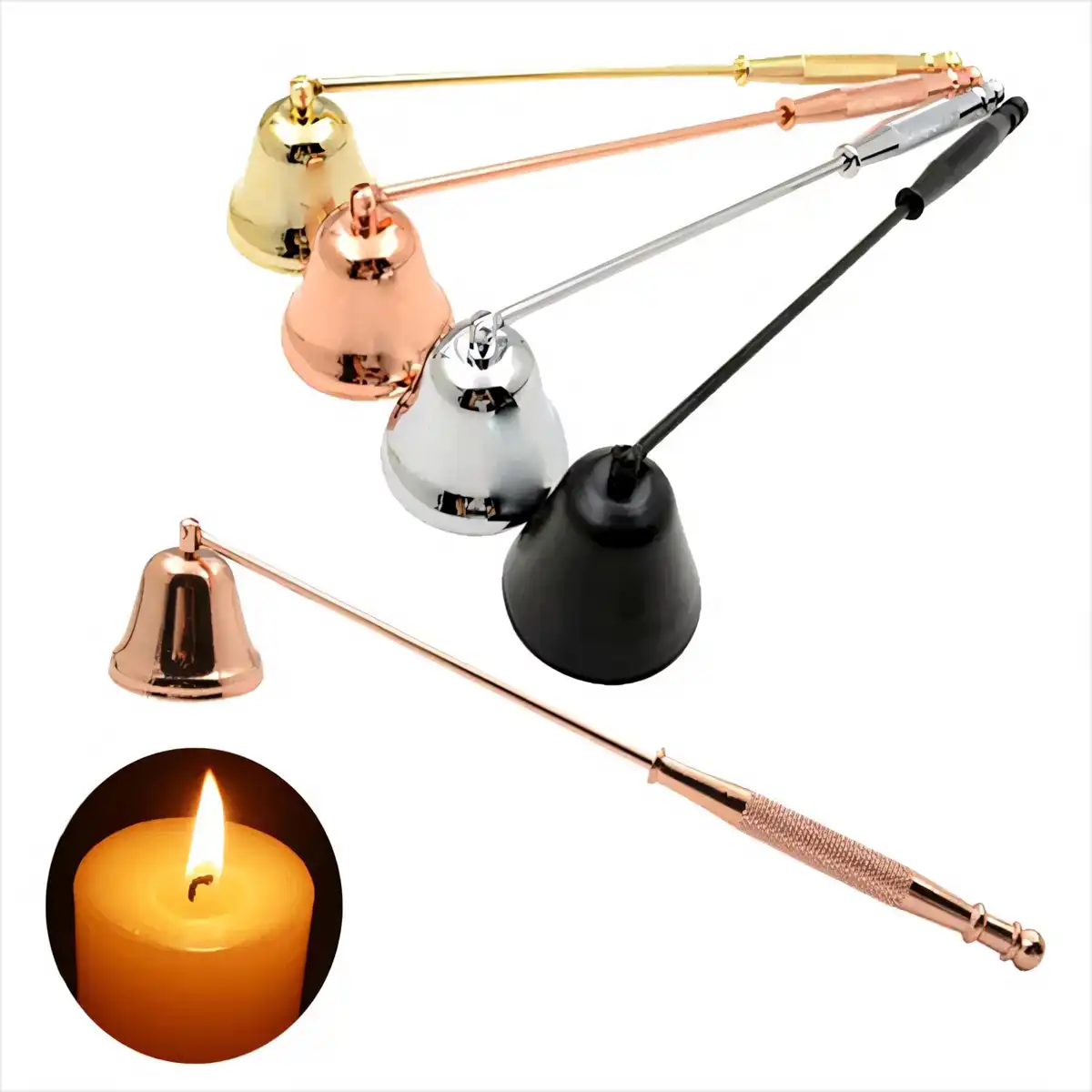 Elegant Stainless Steel Candle Snuffer