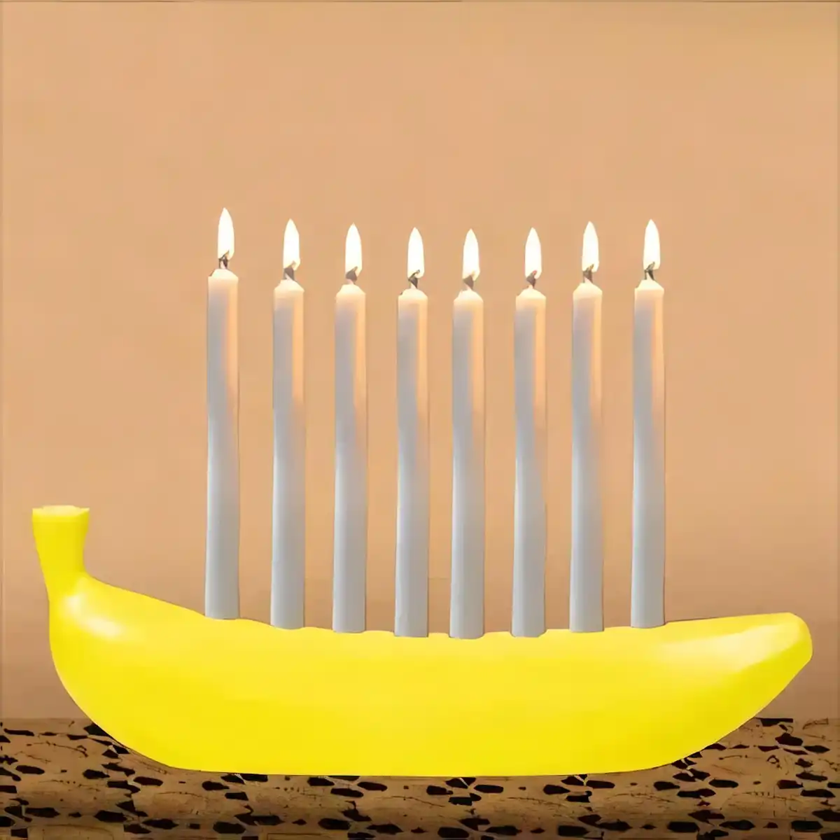 Playful Banana Candle Holder Decor product detail view