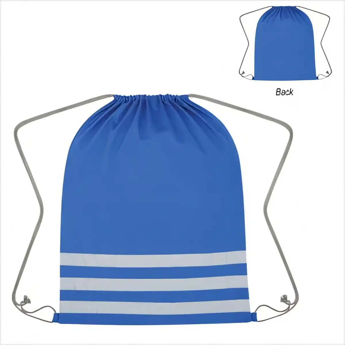 Reflective Drawstring Backpack for Safety product detail view
