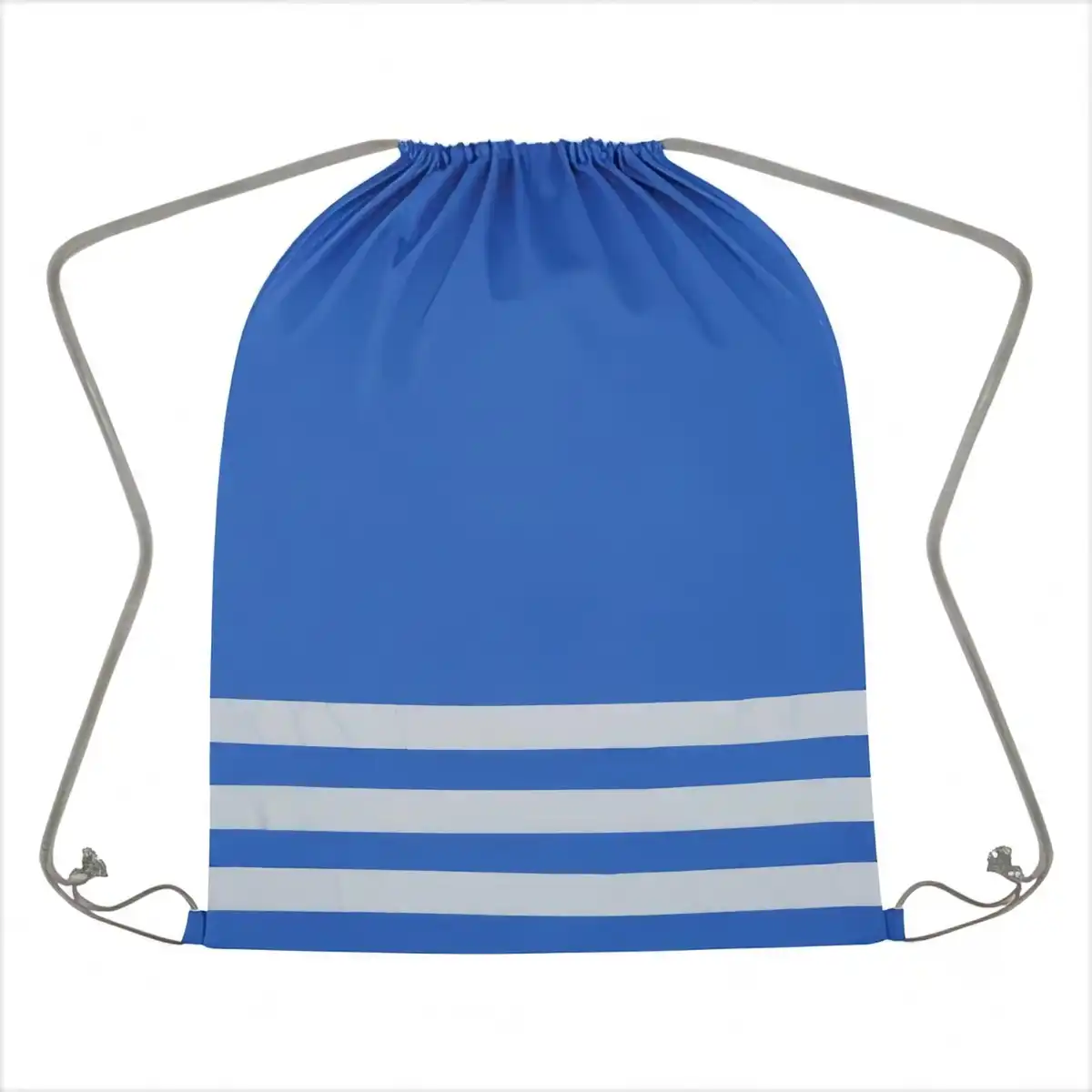 Reflective Drawstring Backpack for Safety custom logo imprint view
