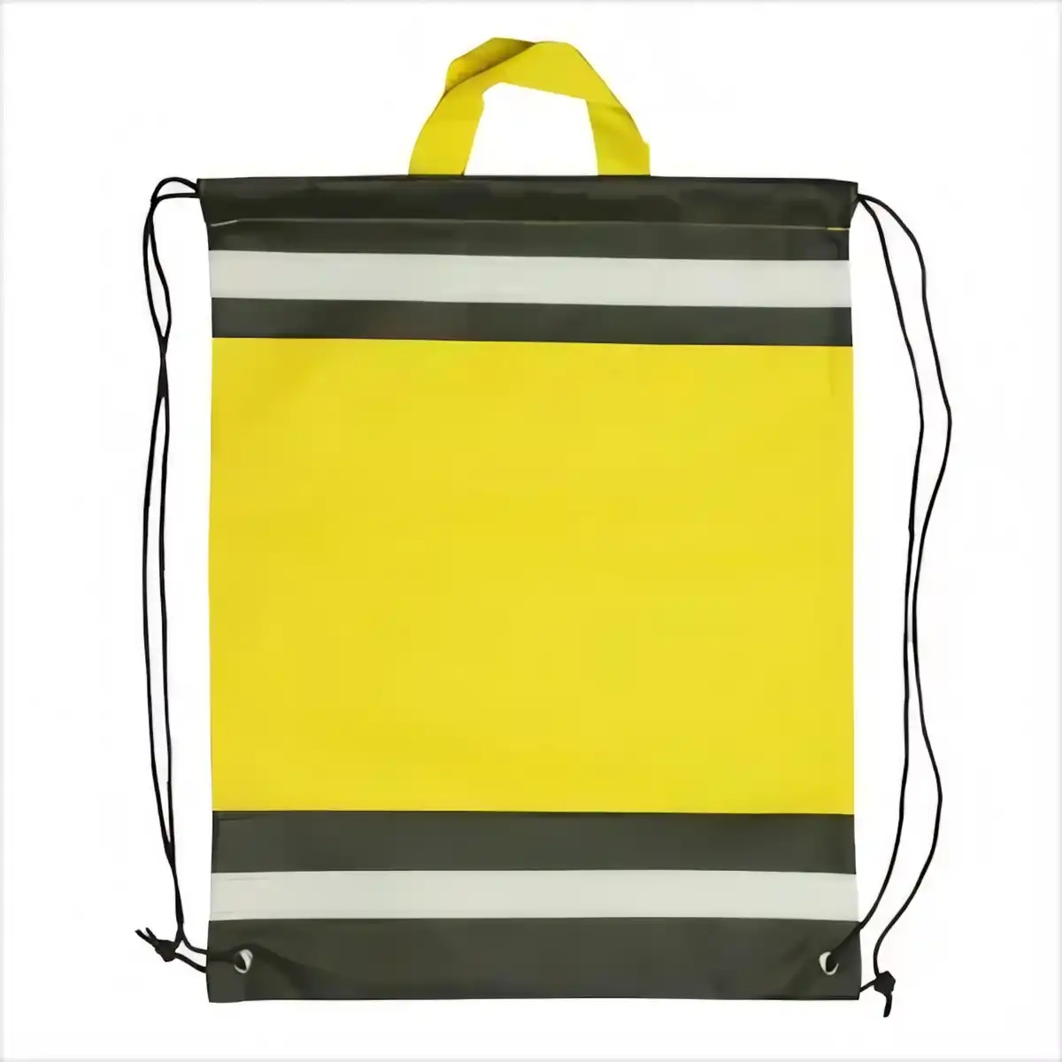Reflective Drawstring Backpack with Safety Stripes additional product view
