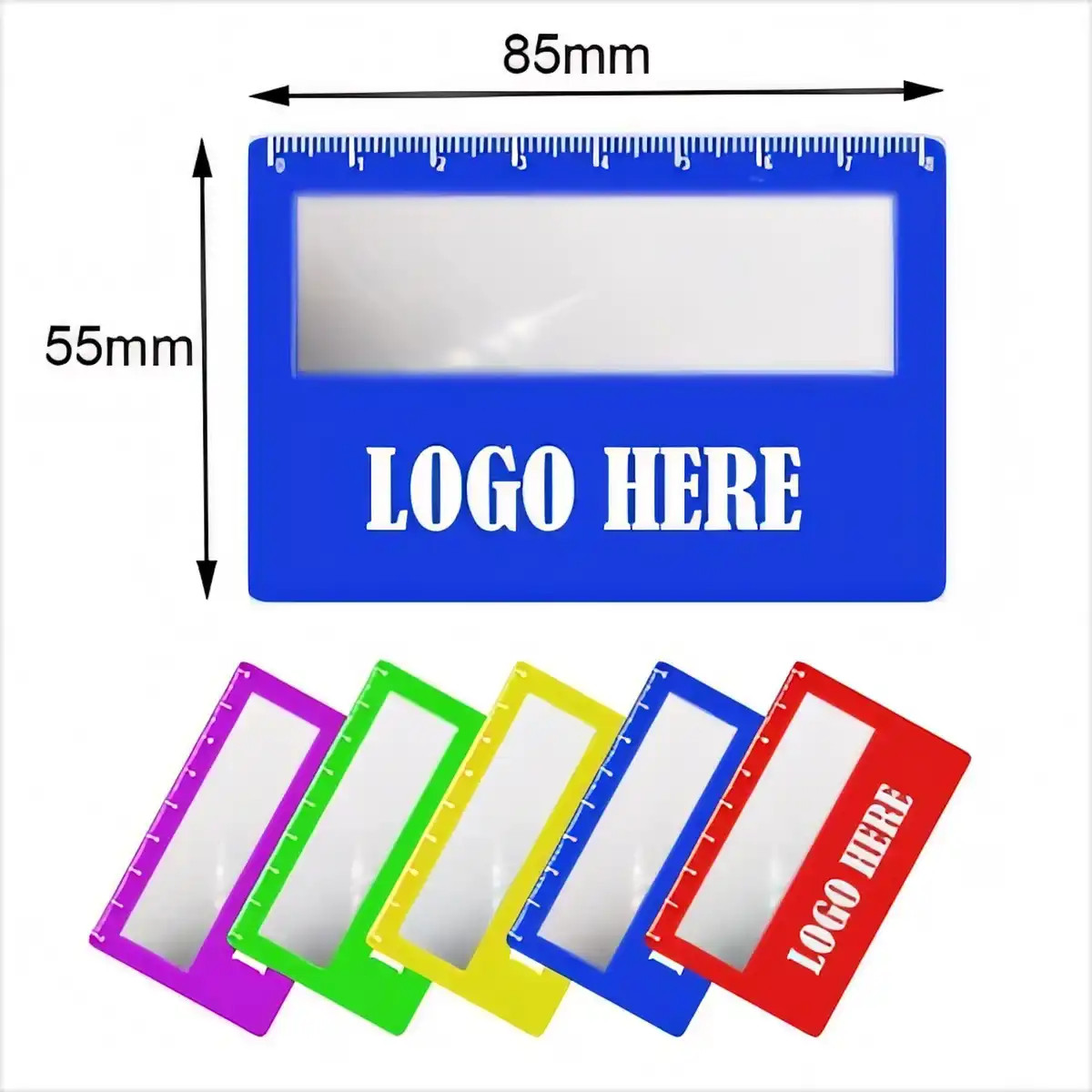 3X Magnifier Ruler Business Card product detail view