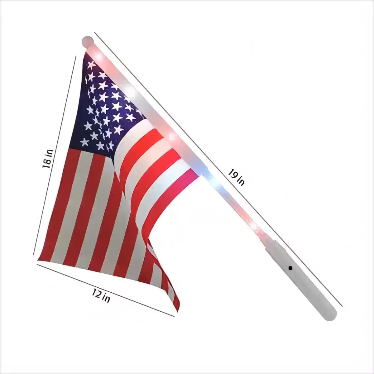 Glowing LED Flagpole Set product detail view