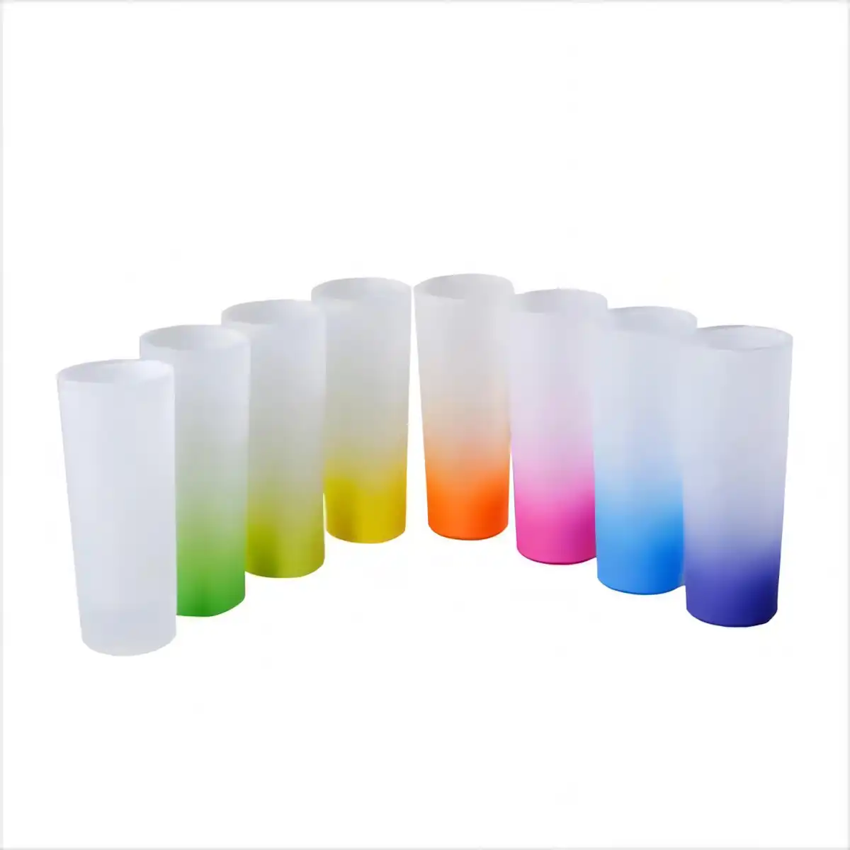 Vibrant Frosted Shot Glasses 3oz product detail view