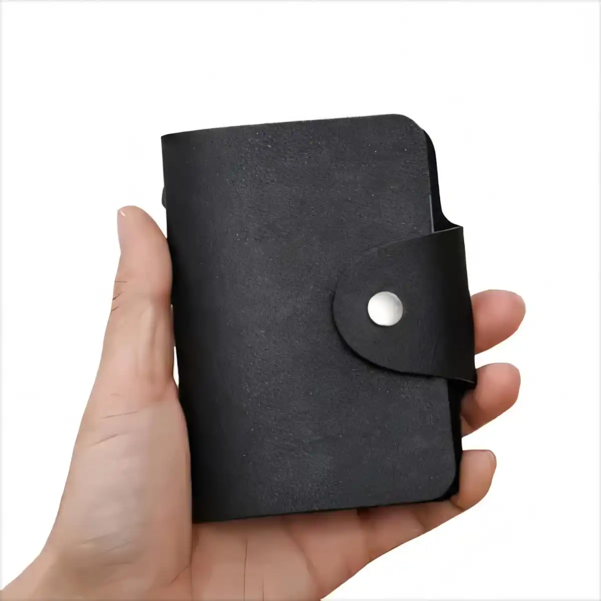 Leather RFID Card Protector product with accessories