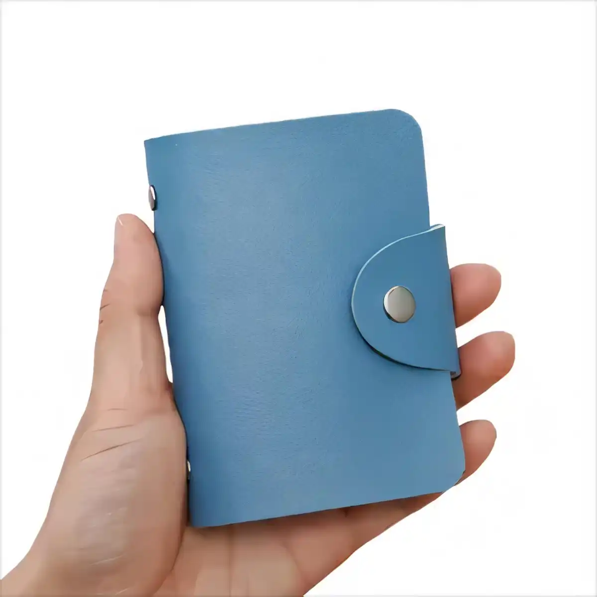 Leather RFID Card Protector custom logo imprint view