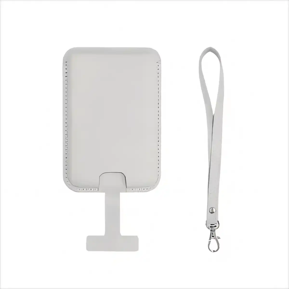 Magnetic Leather Card Wallet with Lanyard additional product view