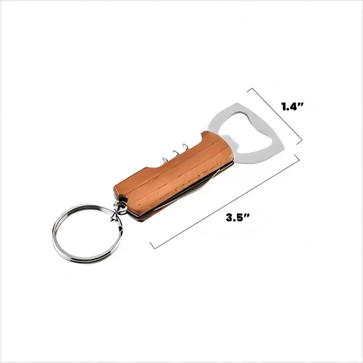 Pocket Knife Bottle Opener Keychain product detail view