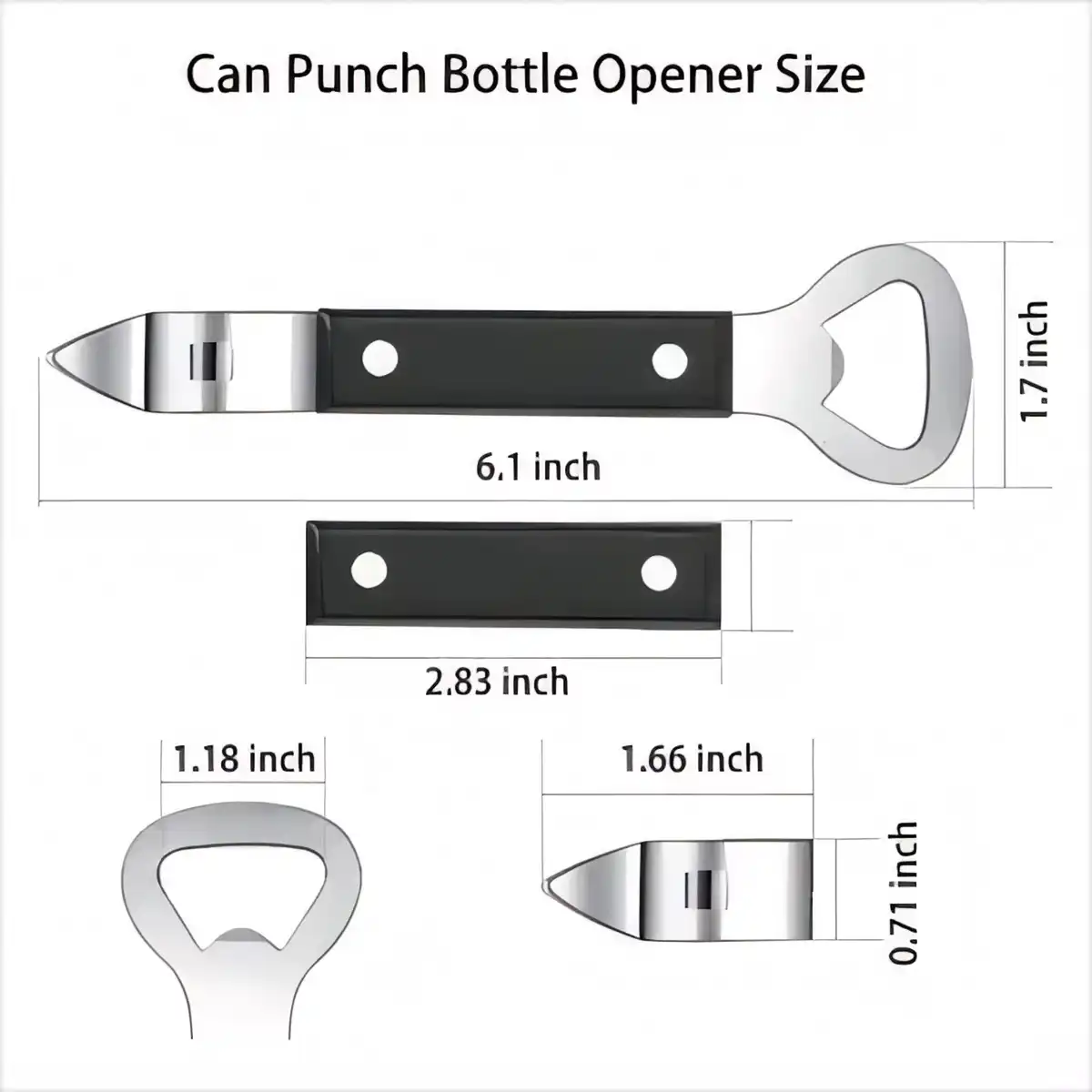 Stainless Steel Can Opener Tool product detail view