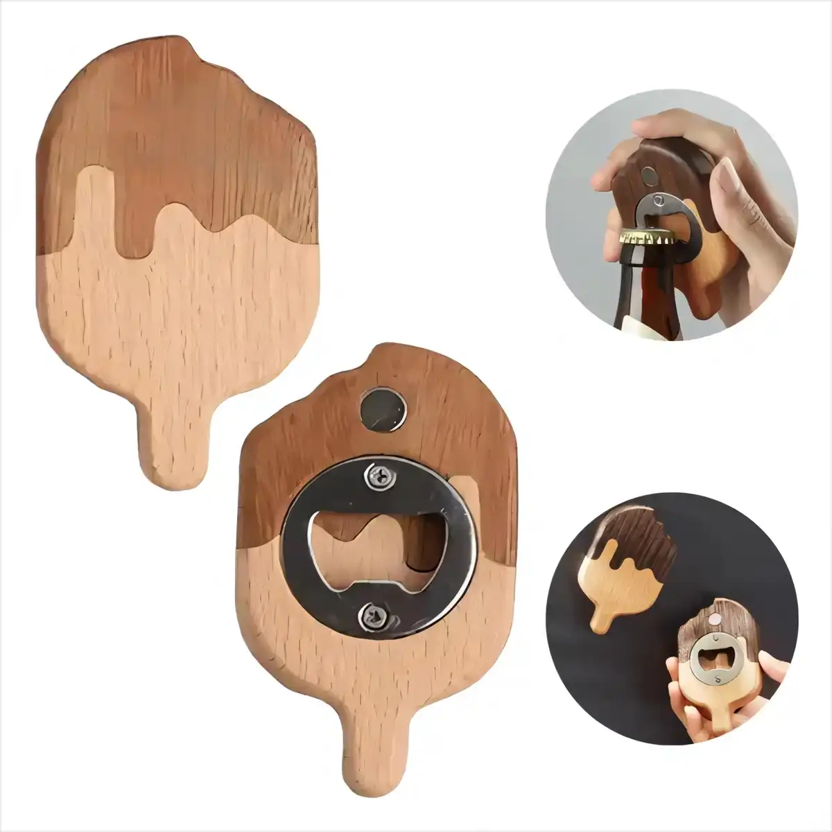 Walnut Magnetic Bottle Opener Gift