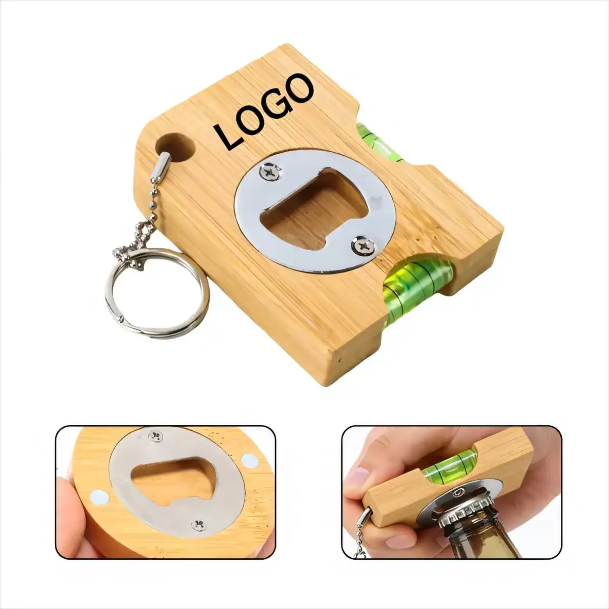 Magnetic Bamboo Bottle Opener