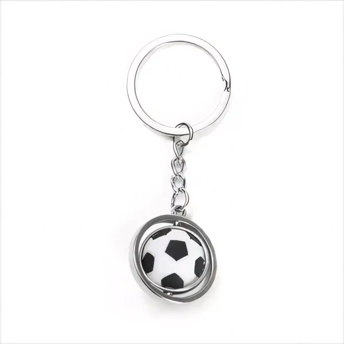 Polished Zinc Alloy Spinning Keychain Gift additional product view