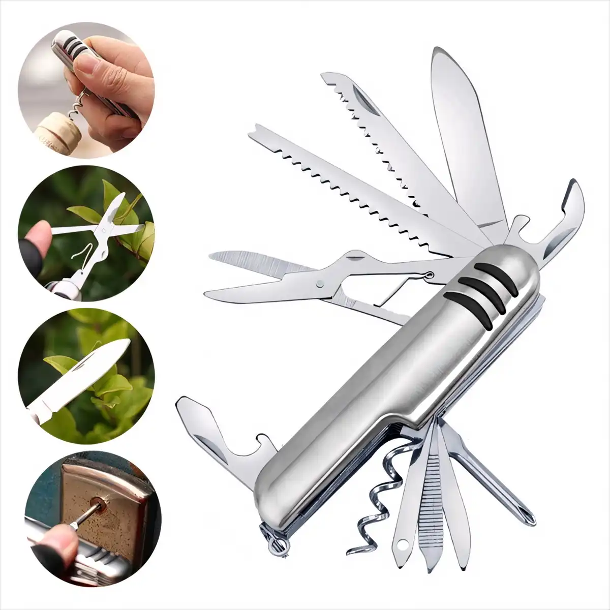 11-in-1 Stainless Steel Pocketknife
