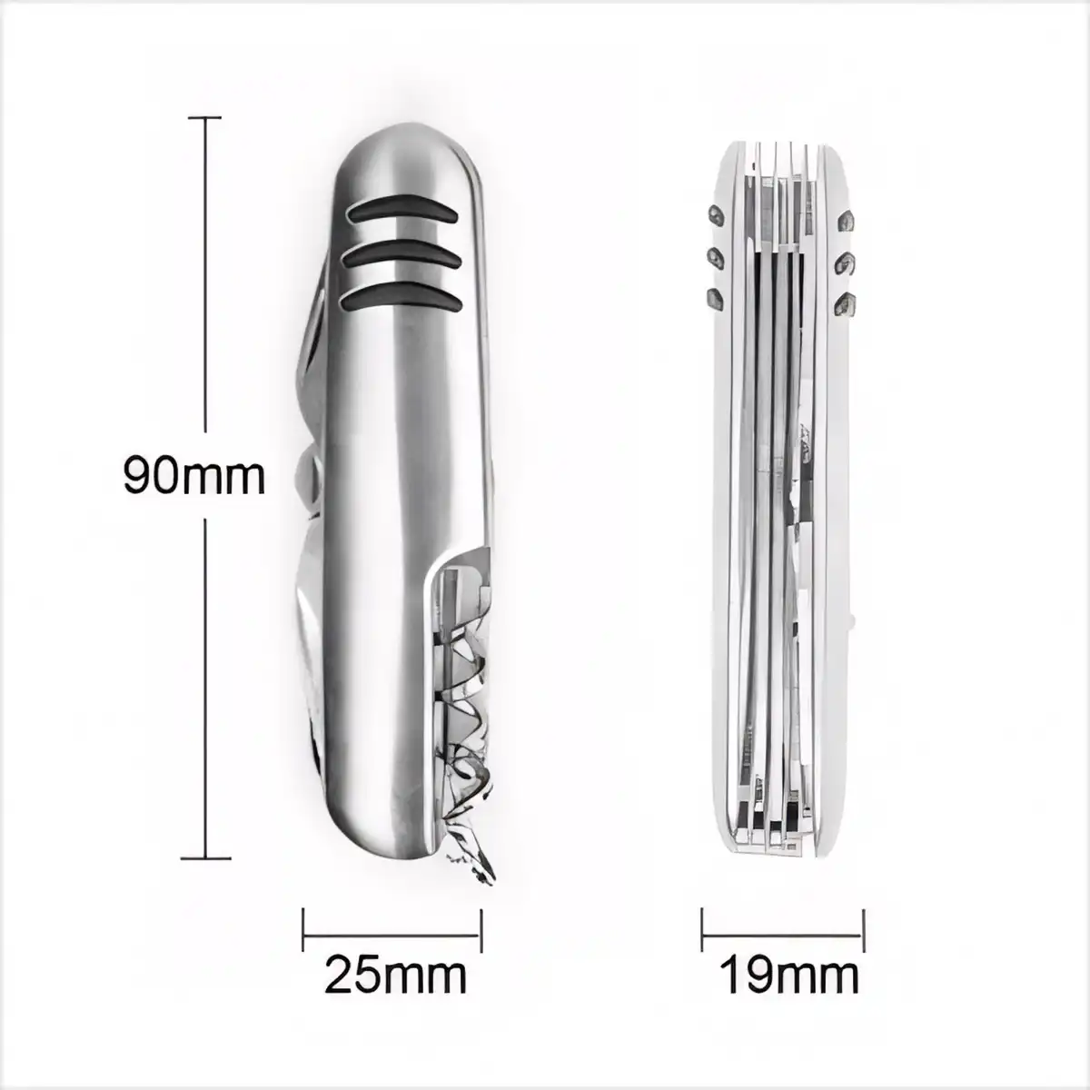 11-in-1 Stainless Steel Pocketknife product detail view