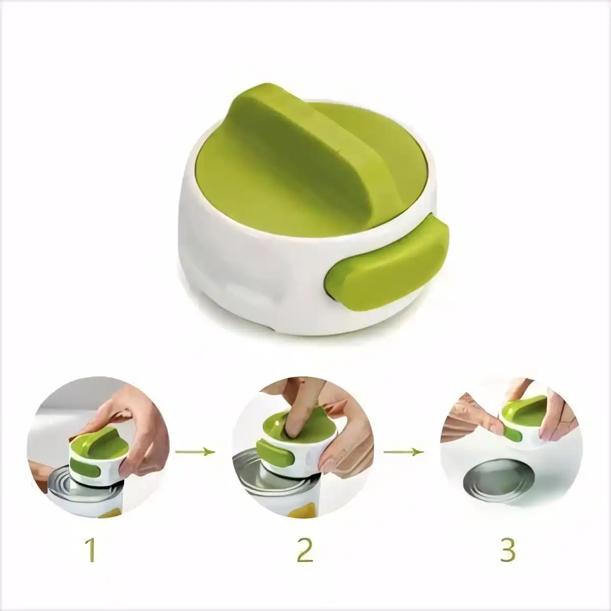 Ergonomic Stainless Steel Can Opener alternate product angle
