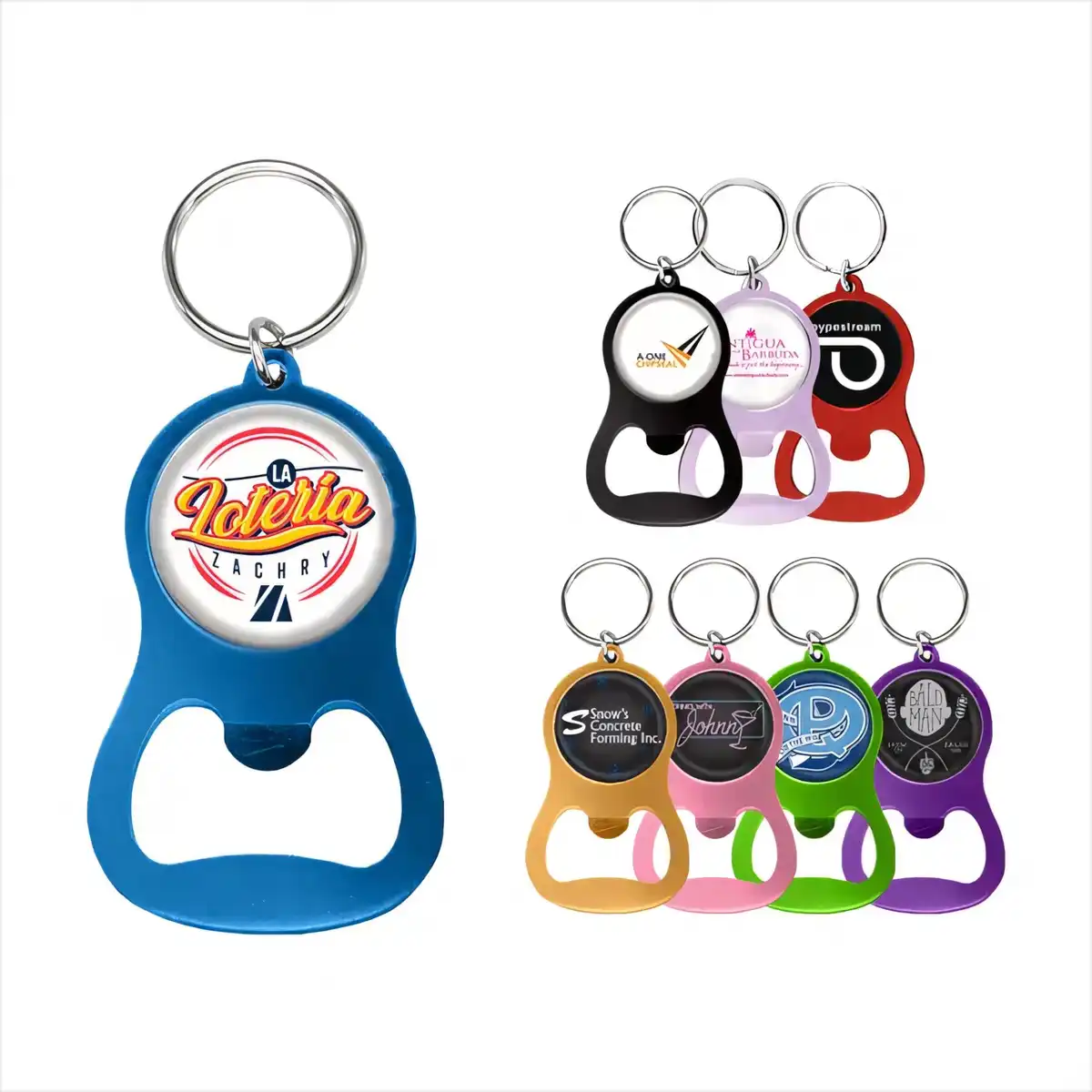 Vibrant Aluminum Keychain Bottle Opener