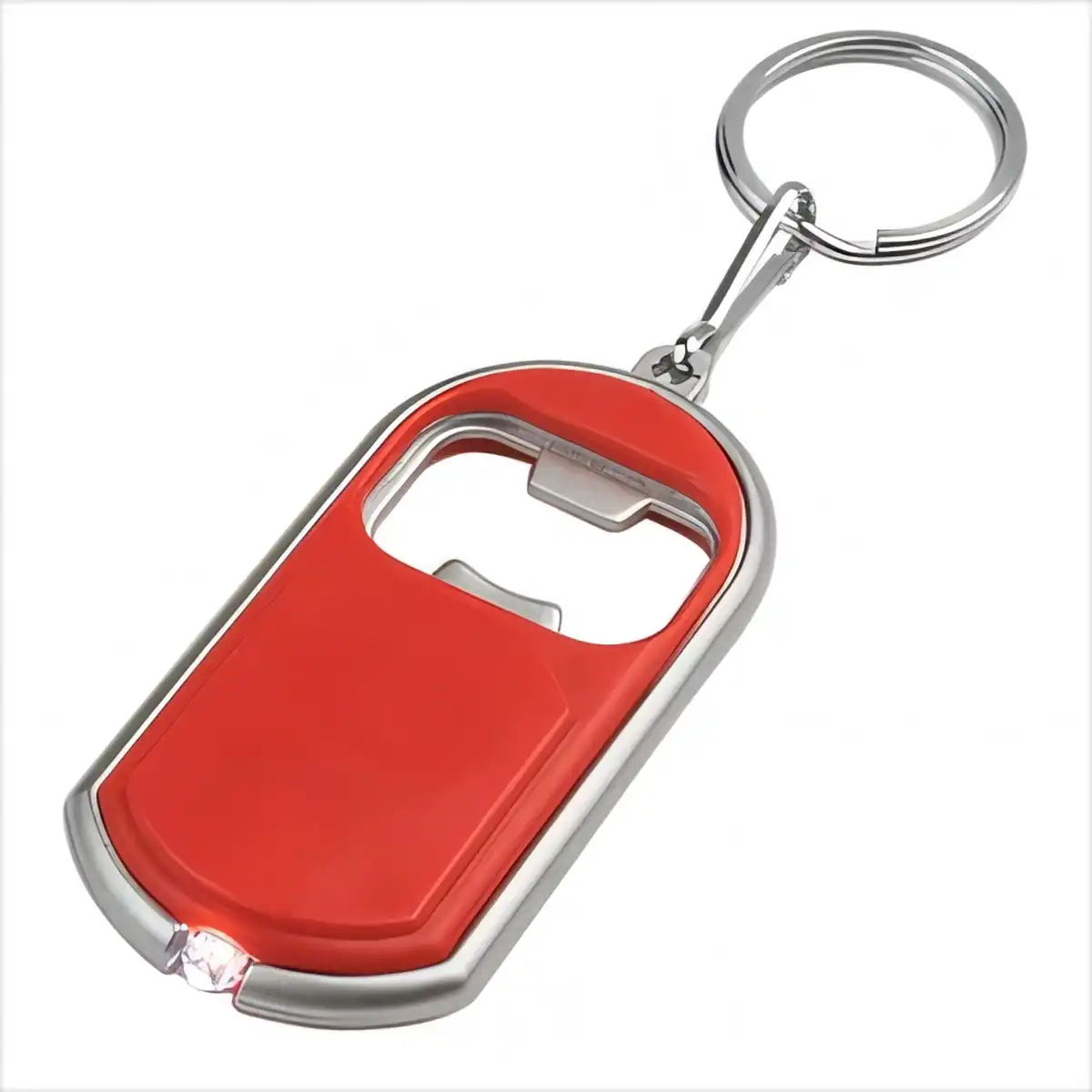 LED Bottle Opener Keychain Light alternate product angle