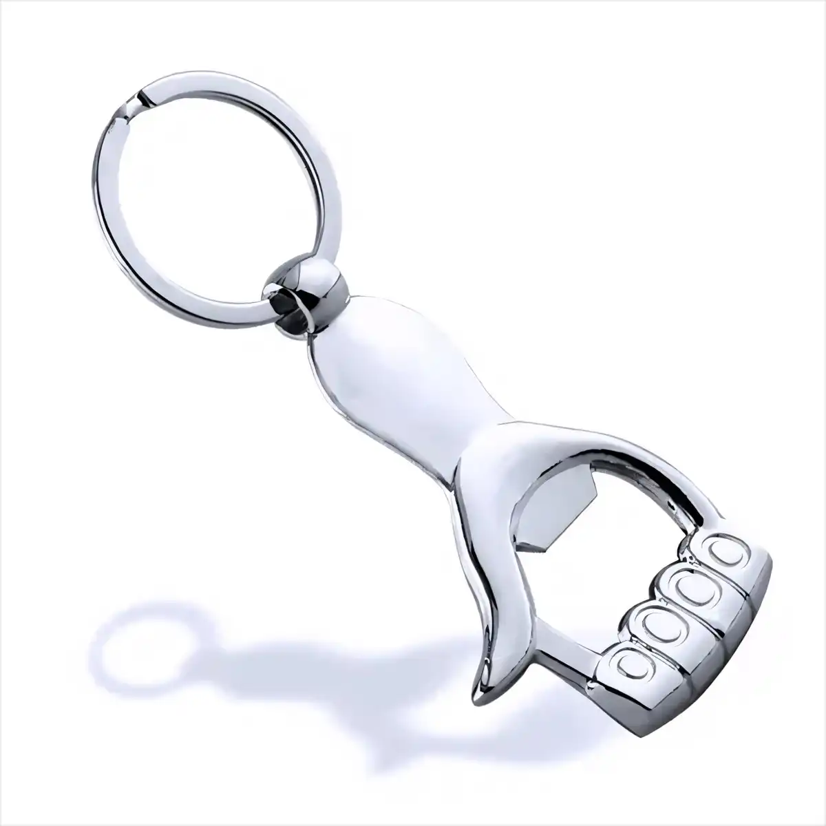 Metal Palm Bottle Opener Keychain