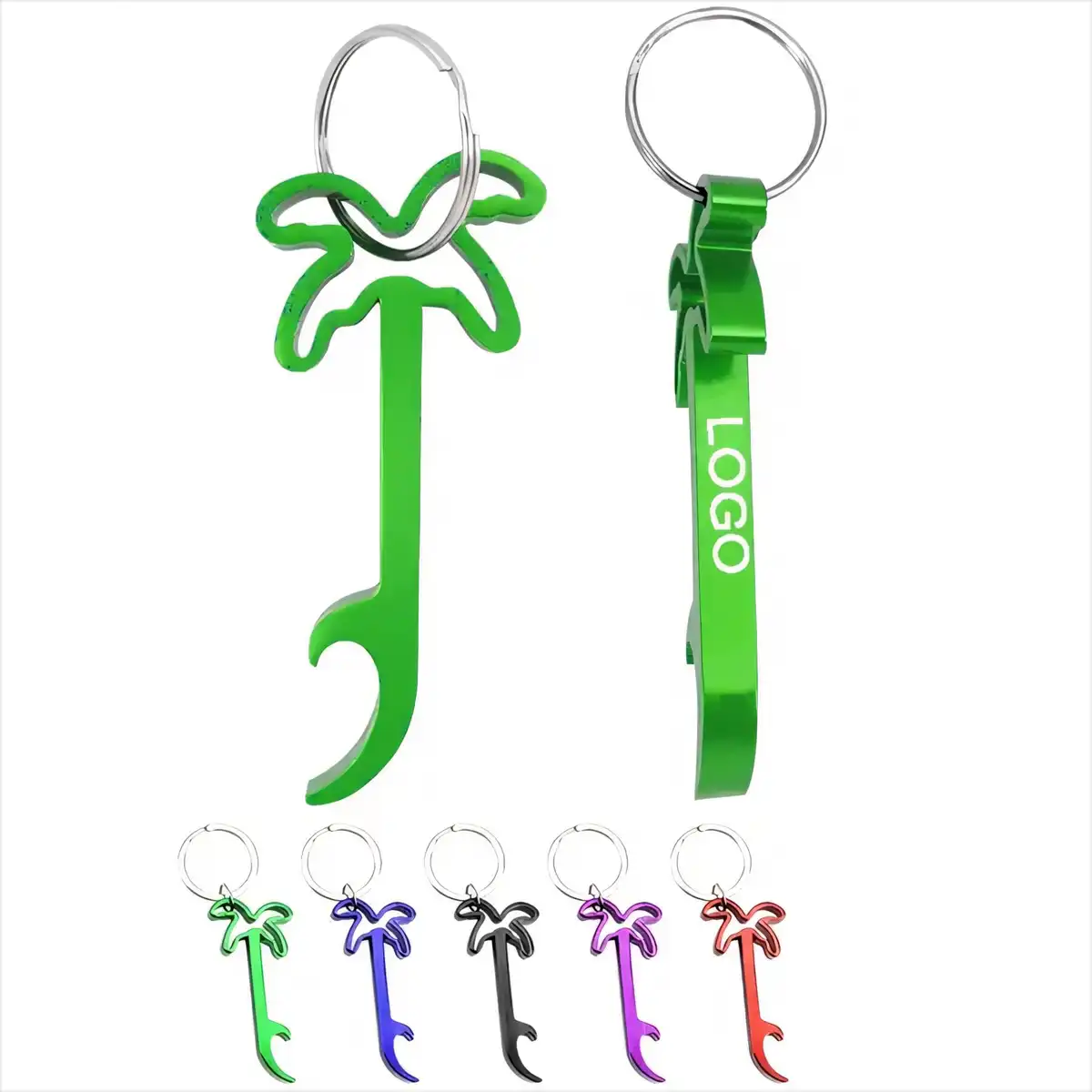 Palm Tree Bottle Opener Keychain