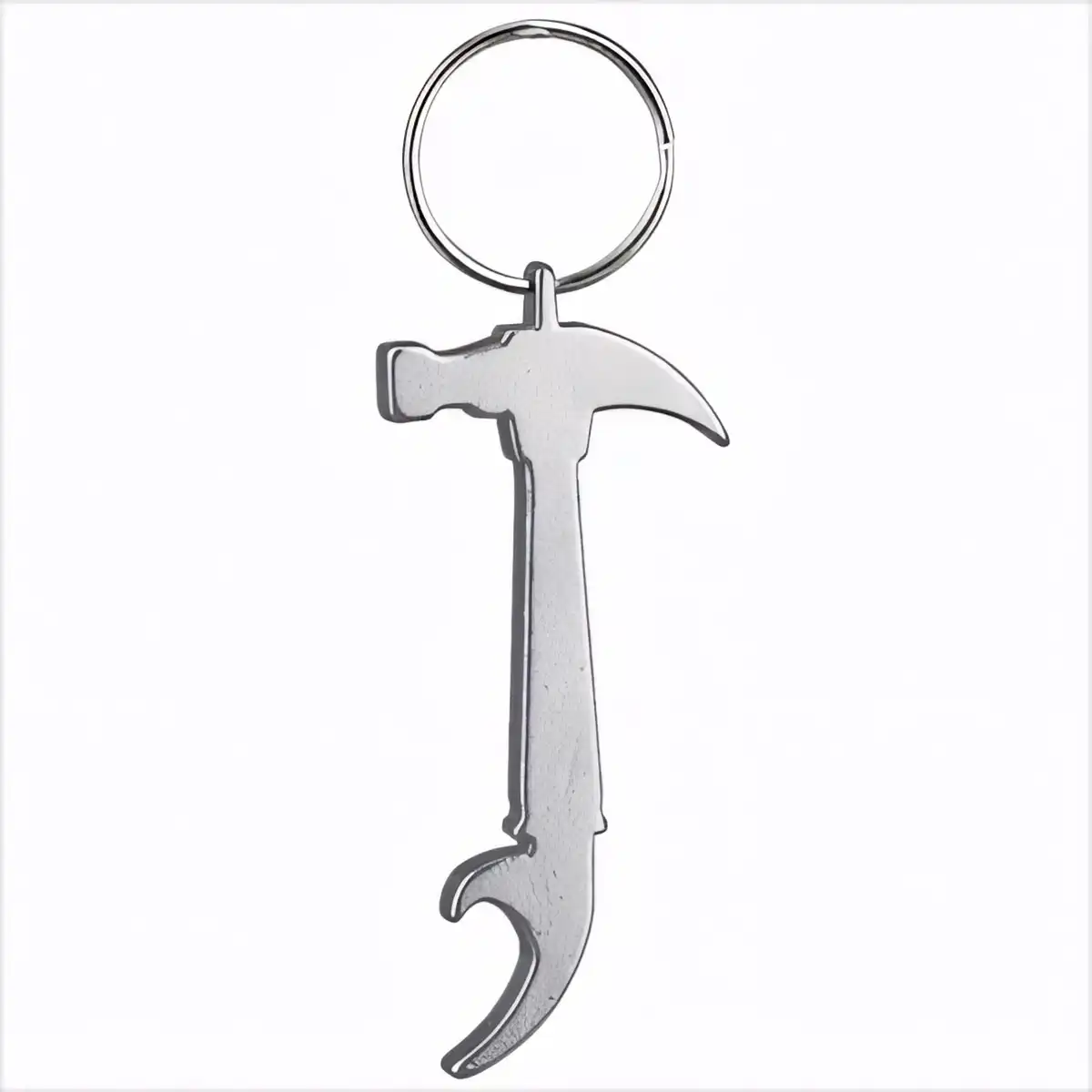Aluminum Hammer Bottle Opener Keychain alternate product angle