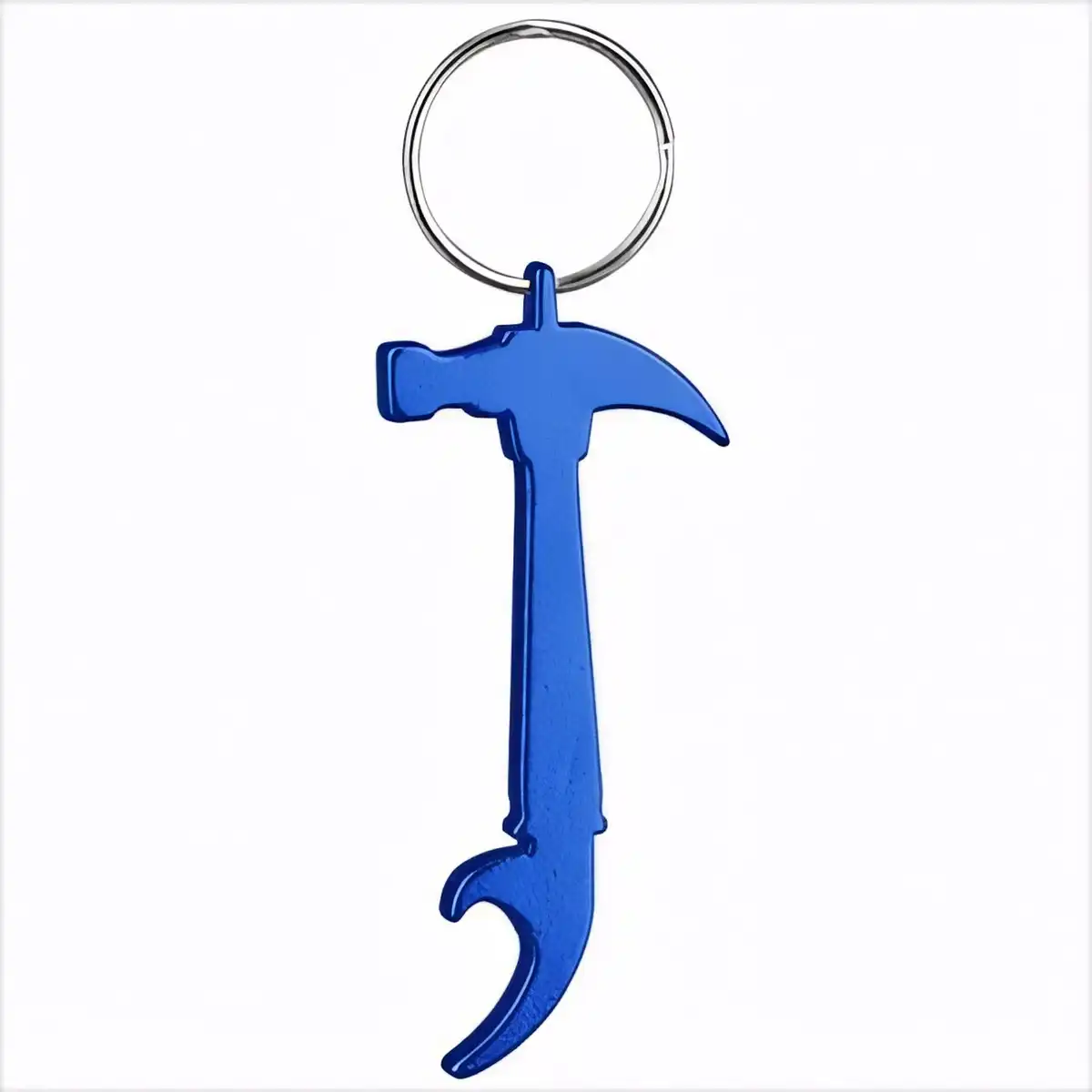 Aluminum Hammer Bottle Opener Keychain product close-up