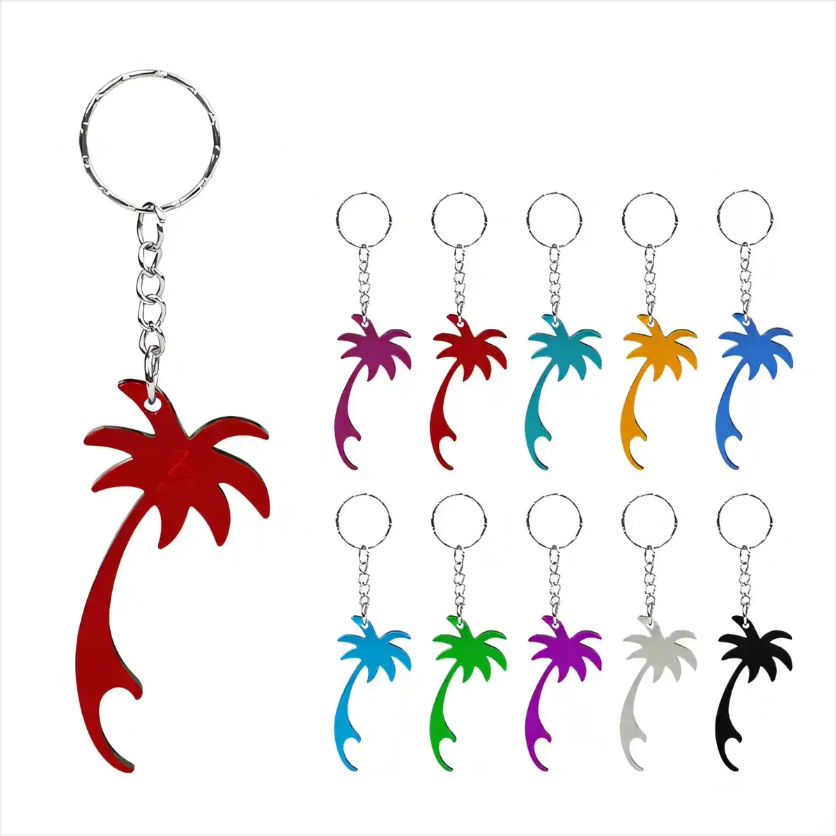 Tropical Beach Drink Opener Keyring