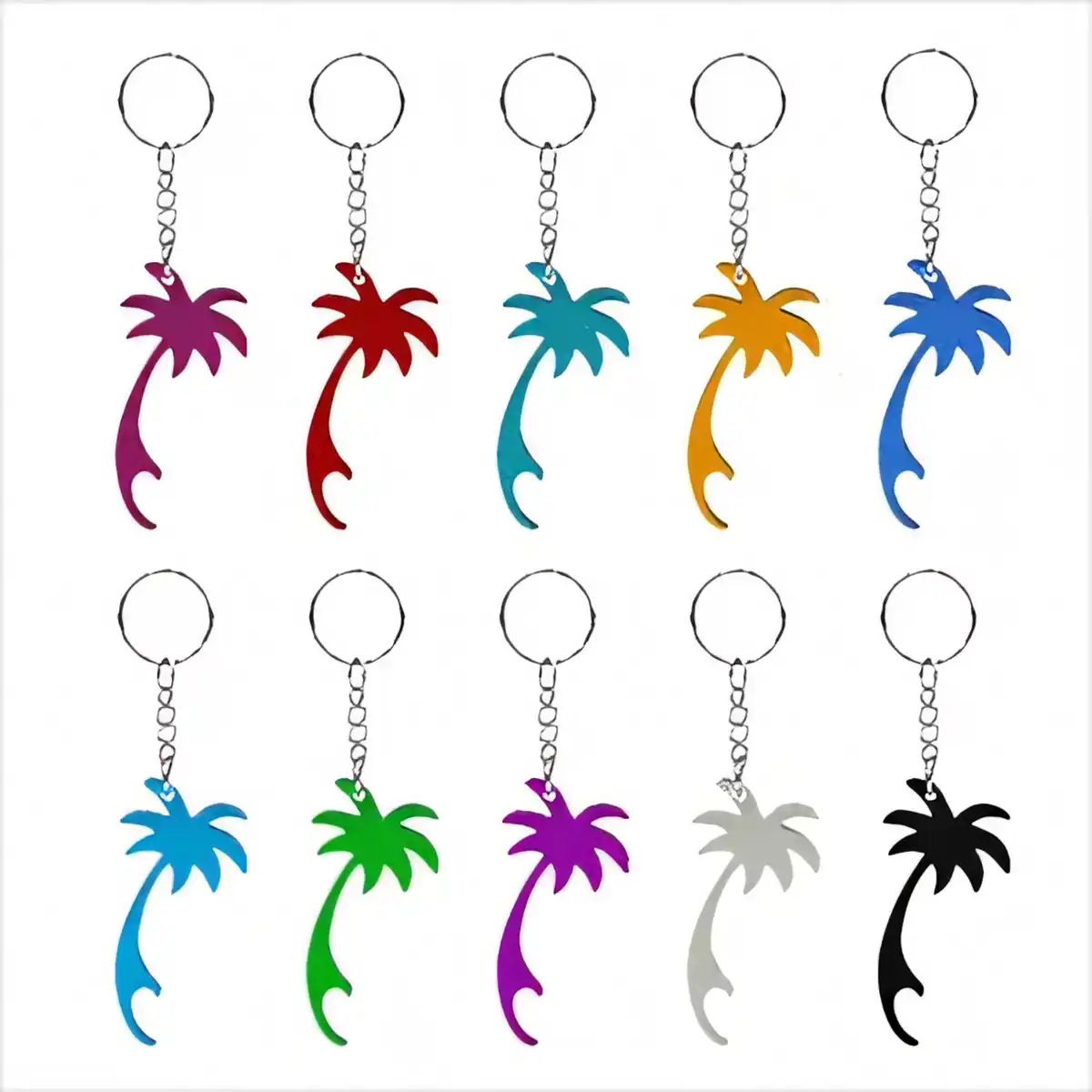 Tropical Beach Drink Opener Keyring product detail view
