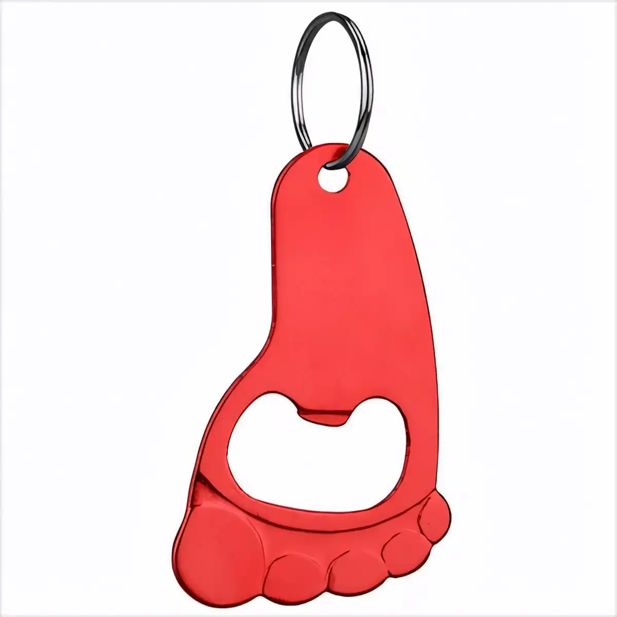 Foot Aluminum Bottle Opener Keychain alternate product angle