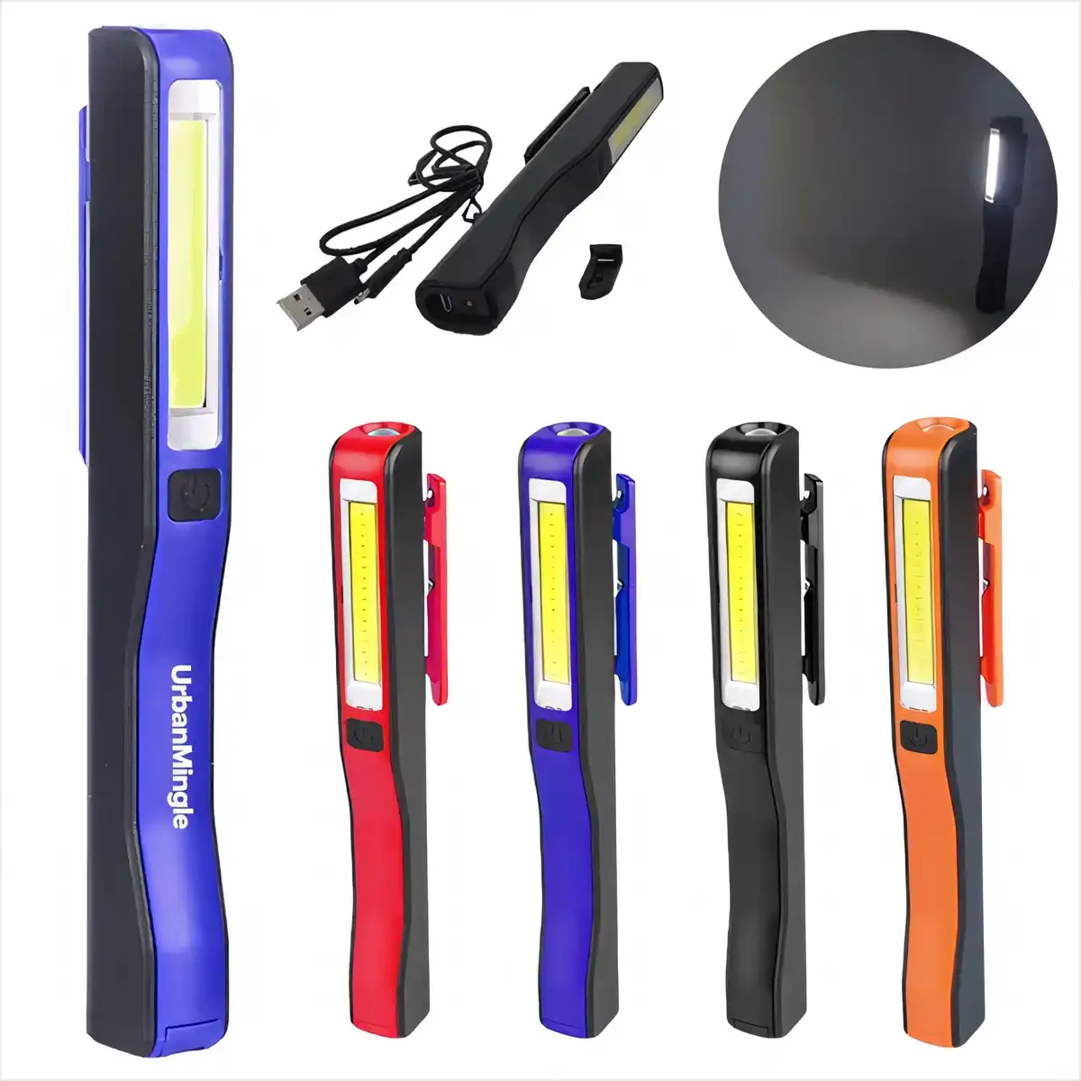 Rechargeable LED Pen Light Flashlight