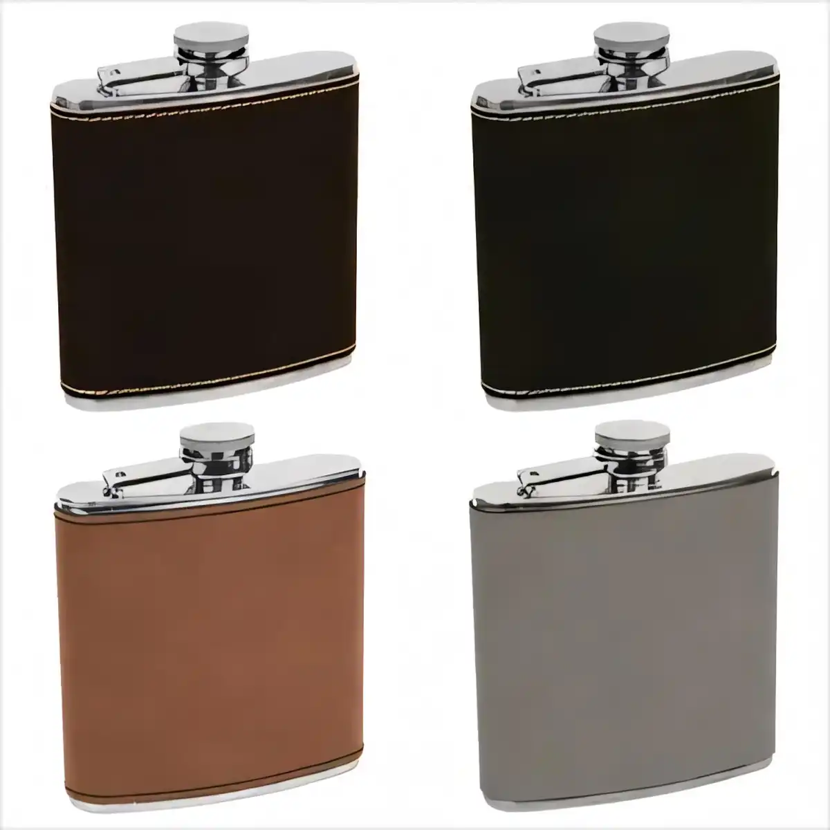 Premium Stainless Steel Hip Flask alternate product angle