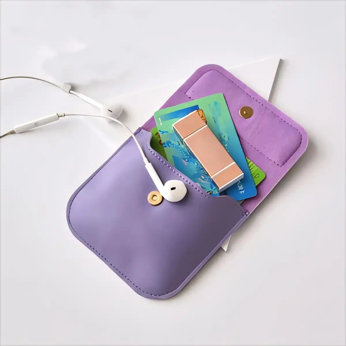 Vibrant Mini Coin Purse Wallet product detail view