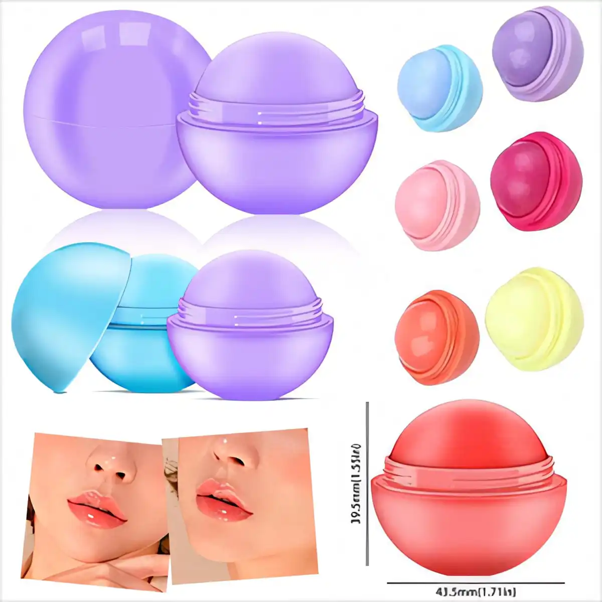 Organic Spherical Lip Balm Gift product detail view