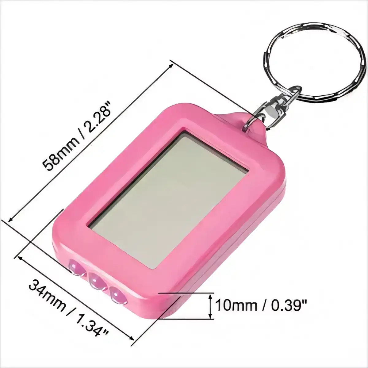 Solar LED Keychain Flashlight product detail view