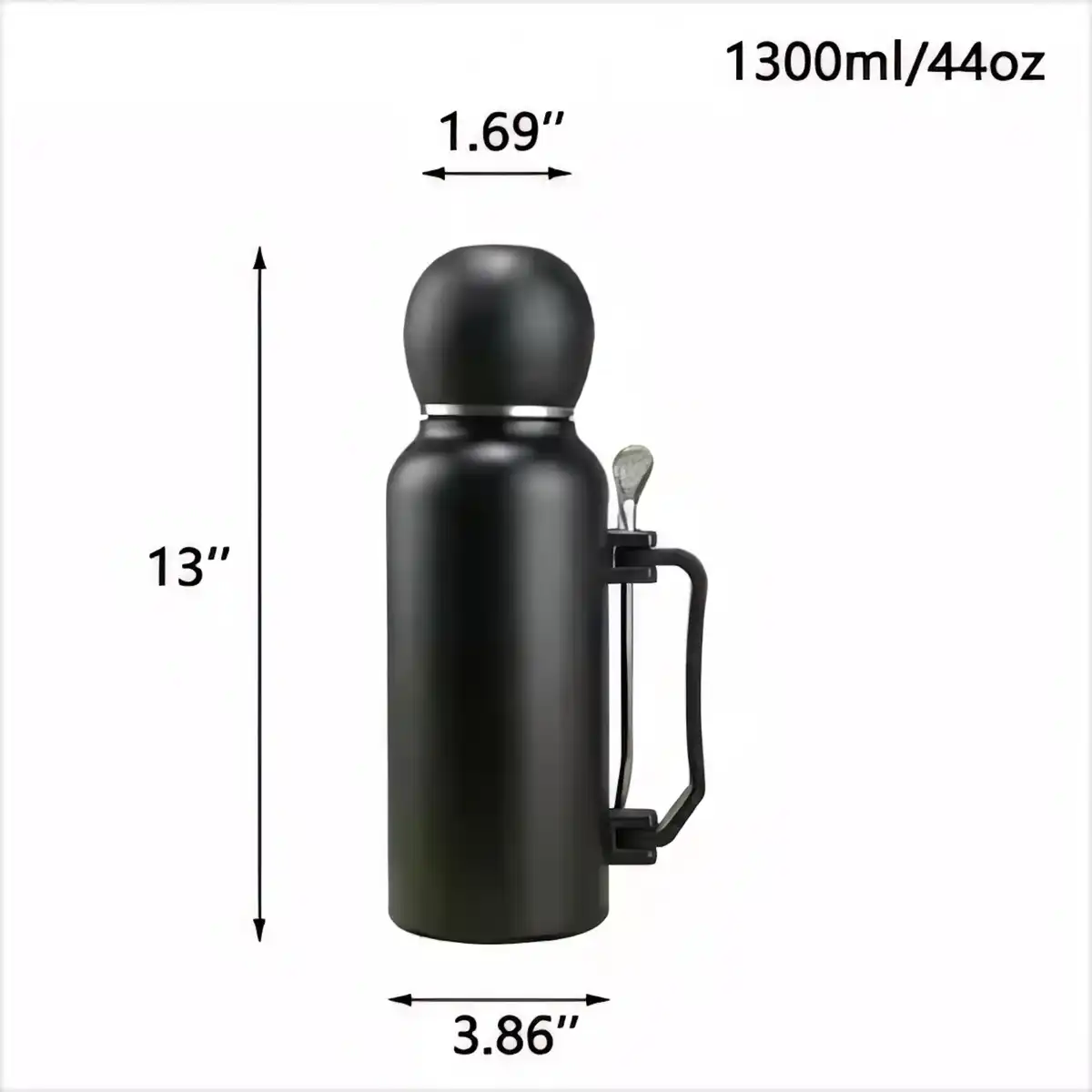 Soccer Ball Insulated Bottle 44oz product detail view