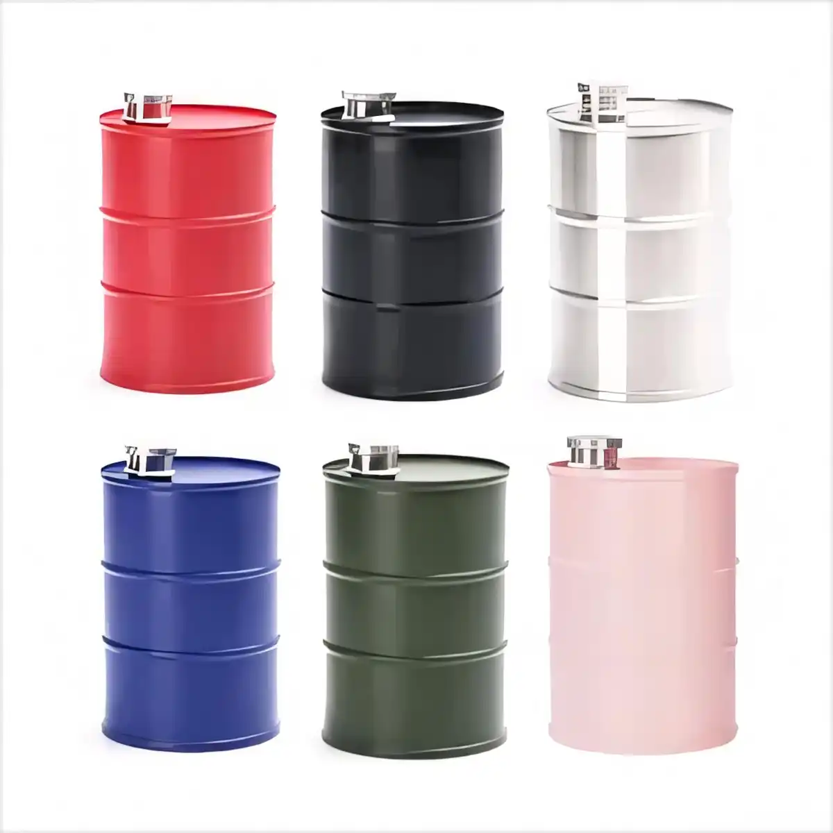 750ml Stainless Steel Barrel Flask alternate product angle