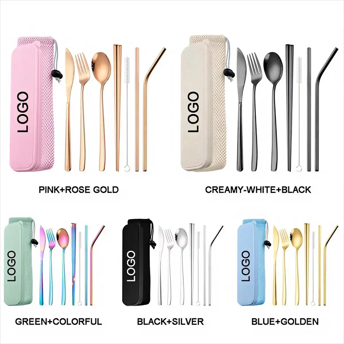 Portable Stainless Steel Cutlery Set