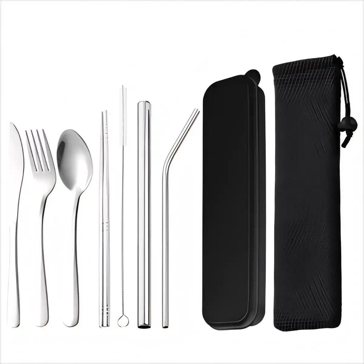 Portable Stainless Steel Cutlery Set additional product view